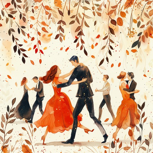 An elegant and intricate piece that captures the essence of a classic ballroom dance with a touch of whimsy. The melodies are playful yet refined, creating a jubilant and light hearted dancing atmosphere. An orchestra of strings complemented by piano drives the piece, making it feel both novel and familiar.