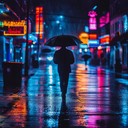 a tender phonk beat echoing through rainy streets.