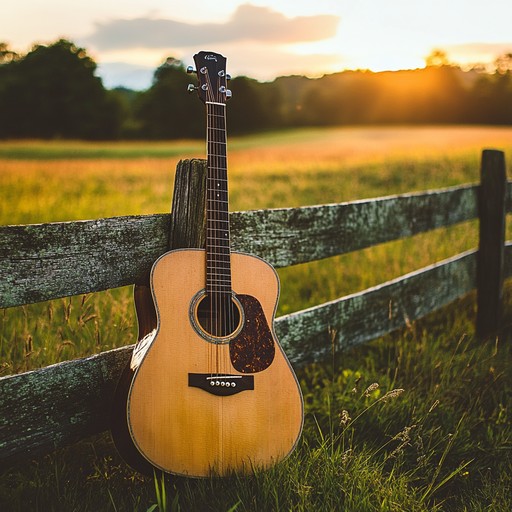 An instrumental track centered on acoustic guitar, capturing the peaceful ambiance of brazilian rural life at dusk. The melodies are soft and inviting, evoking images of quiet evenings in the countryside under a vast open sky.