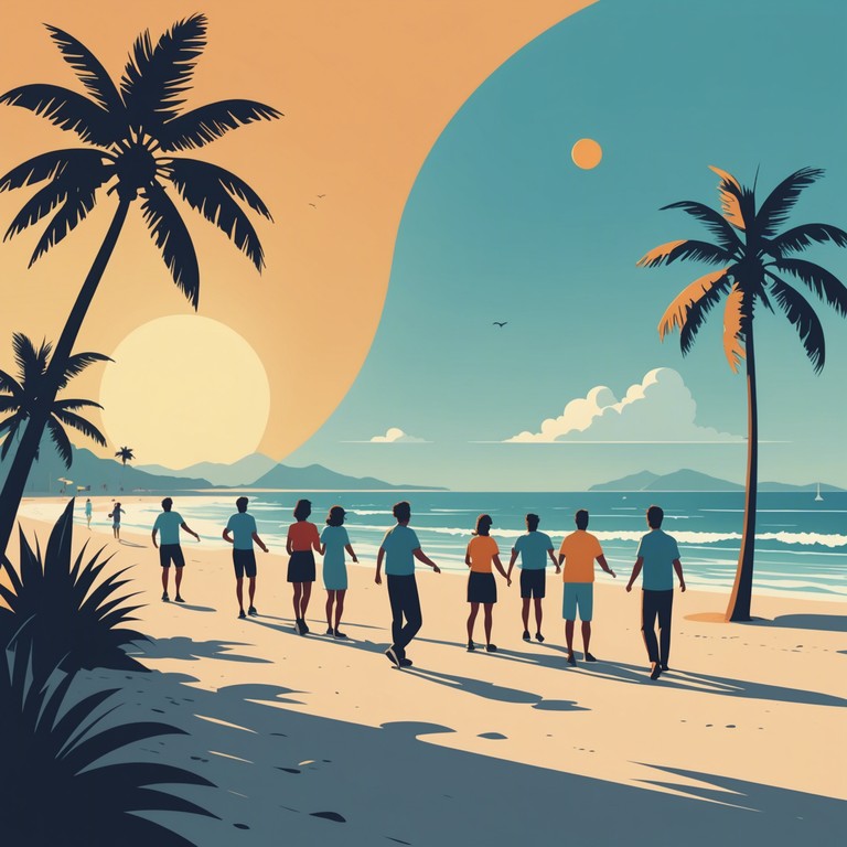 This track embodies the spirit of summer with upbeat, energetic rhythms perfect for beach parties or sunny day driving. A synthesis of catchy hooks and pulsating bass lines ensures a feel good atmosphere that's irresistibly danceable.