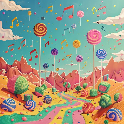 Dive into a bright and playful j pop tune filled with colorful instrumental melodies that are sweet and whimsical. The music sparkles with upbeat and vibrant energy, taking you on a fantastical journey. Each note feels like a step into a candy colored wonderland, with bubbly rhythms and charming charm sure to bring a smile.