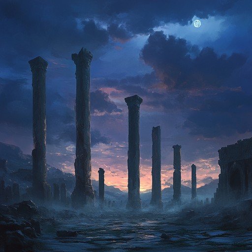 An instrumental orchestral piece that evokes the grandeur and melancholy of lost empires, blending haunting melodies with sweeping symphonic arrangements to create a powerful, emotional journey.