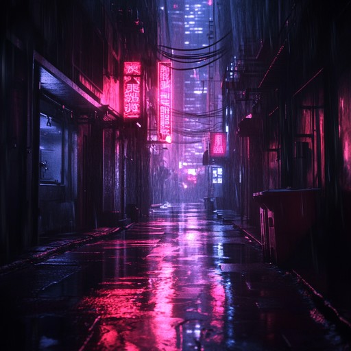 Imagine walking through a dark, rain soaked alley in the dead of night; the eerie hum of synthesizers and brooding bass lines fill the air, setting a haunting atmosphere. The city pulses with a life of its own, menacing and mysterious, with shadowy figures lurking in every corner. This track captures the essence of unease, blending grimy trip hop beats with unsettling melodies to keep you on edge