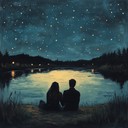 sweeping piano melody capturing intimate moonlit lakeside romance