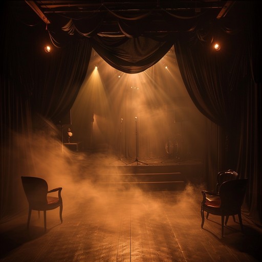 Ensconced in a shadowy, velvet draped lounge, this track juxtaposes aggressive piano riffs with eerie, carnival like melodies. The song crafts an atmosphere of dark rebellion, echoing the essence of a forbidden underground cabaret from the early 20th century. Each note delves deeper into an unsettling narrative, driven by pounding rhythms and spectral harmonies.