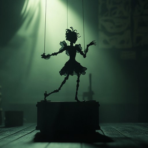 An instrumental piece featuring a music box playing a haunting waltz, combining sinister and whimsical tones to evoke an unsettling atmosphere.