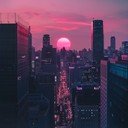 gentle synth melodies creating serene urban atmosphere