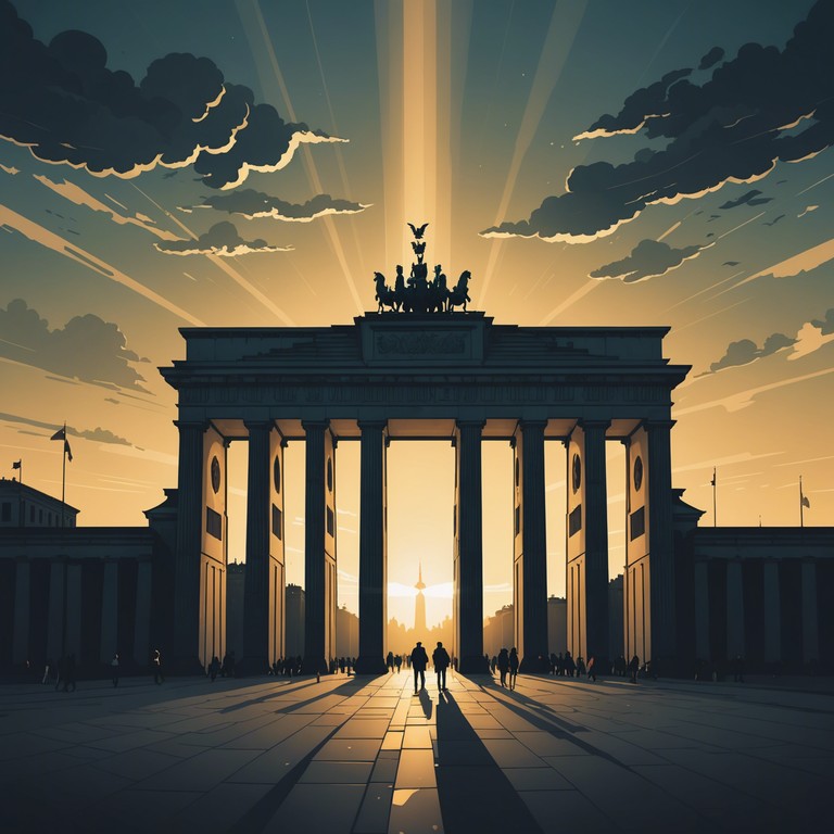 This track combines the traditional elements of german schlager with an intense, modern production. Featuring powerful orchestral arrangements and emotive synthesizer melodies, it captures a feeling of dramatic urgency and poignant emotion set against the backdrop of a metaphorical storm over berlin.