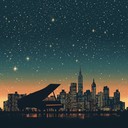 a smooth, dreamy jack swing instrumental evoking urban night serenity