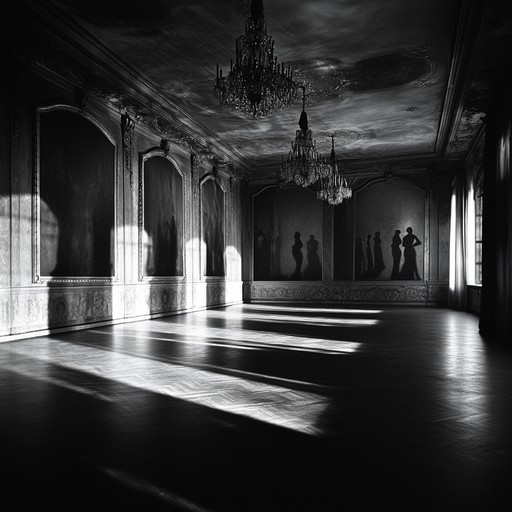 An instrumental waltz that combines haunting melodies and dark harmonies, creating an atmosphere of suspense and mystery, as if dancing with unseen spirits in a forgotten, ghostly ballroom.