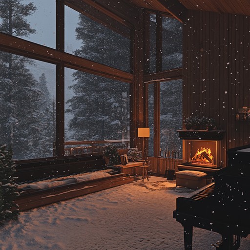 A tender instrumental piece capturing the essence of winter holidays, filled with gentle piano melodies and soft orchestral backgrounds, evoking nostalgic moments and the warmth of holiday gatherings. Perfect for a cozy winter evening by the fireplace.