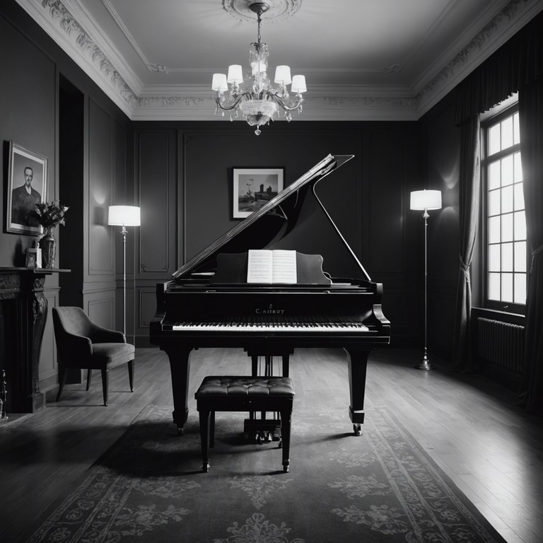 Indulge in a musical experience where gentle piano plays in the background, its melodies suffused with a romantic hue, perfect for an evening of tenderness at your favorite cabaret. The track is a kiss of gentle music, wrapping listeners in a warm embrace of melodious whispers and calming rhythms.