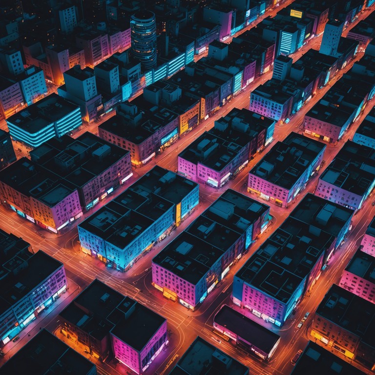 Experience the energetic vibe of a city transformed by neon lights and dance beats with this engaging, up tempo k pop infused track. Imagine bustling streets, glowing billboards, and trendy night clubs coming to life through music.