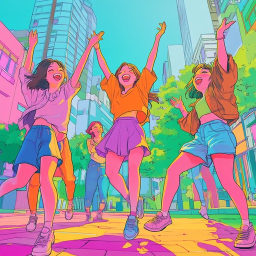 A lively jpop track that captures the excitement of city life and youthful joy. Catchy tunes blend with traditional sounds to invite listeners into a festive urban springtime.