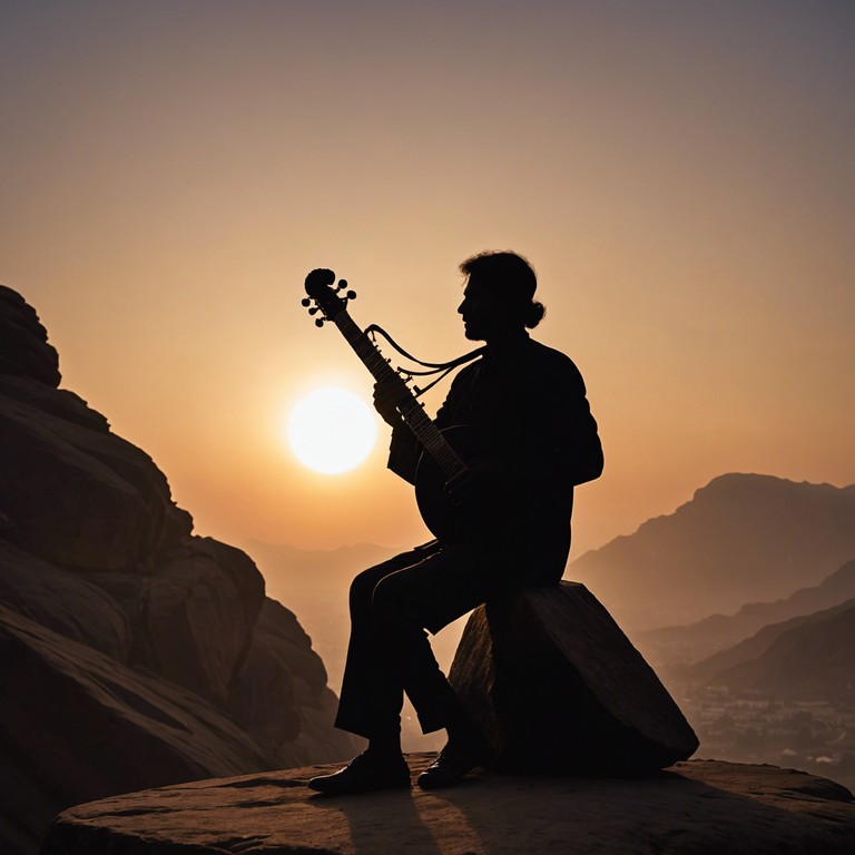 Combining classical indian raga elements with the dynamic allure of rock, this instrumental piece translates the intricate fusion of cultural sounds into a hypnotic musical journey. The track is characterized by the melodic layers of the sitar intertwined with robust rock dynamics, embodying an east meets west vibe that is both eclectic and stirring.