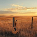 a peaceful instrumental western track evoking serene open landscapes