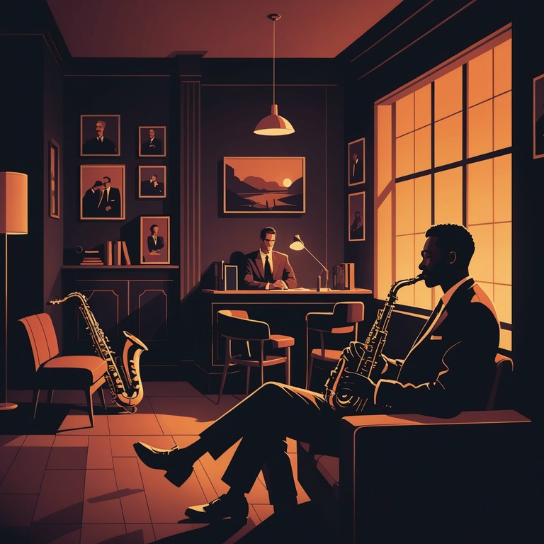 A rich blending of gentle jazz melodies and deep soulful tones that create a warm, comforting atmosphere. The music flows softly, carrying the listener away to a place of peace and emotional depth. Ideal for quiet evenings or reflective moments, this composition uses the saxophone's expressive power to tell a story of intimacy and heartfelt emotions.