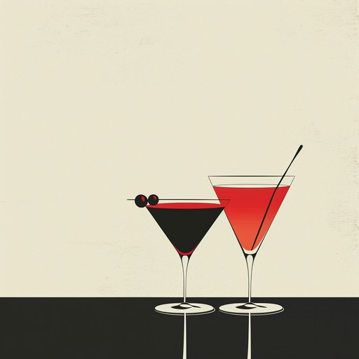 This smooth and sultry lounge piece features a jazz trio creating an intimate atmosphere in a dimly lit cocktail bar. The piano takes the lead, playing refined melodies and sophisticated chord progressions, while the upright bass and brushed drums provide a laid-back rhythm. The music evokes images of well-dressed patrons, plush velvet booths, and the clink of ice in crystal glasses.