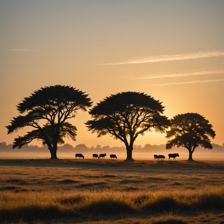 Echoes of the wilderness is a soul stirring soft tune that artfully blends gentle rhythms and melodies to paint an auditory picture of the peaceful african wildlife. Emphasizing the quiet majesty and splendor of the savannah, it uses minimalistic musical phrases to evoke feelings of being part of the environment.