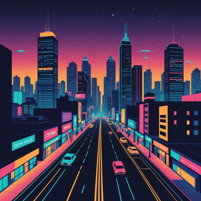 Imagine soaring over a city at night, the vibrant disco beats echoing through the skyscrapers, embodied in an exhilarating fusion of old and new sounds with a contemporary twist. The track uses classic disco elements with a modern, electric feel, perfect for high energy night scenes.