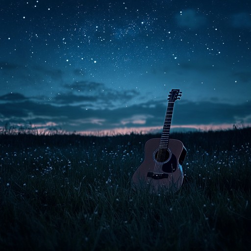 An intimate folk song featuring soft acoustic guitar, evoking the serene and tranquil atmosphere of a midnight meadow. This piece combines the simplicity of traditional folk with a modern, soothing touch, inviting listeners to reflect and unwind. Perfect for quiet moments of introspection and relaxation.