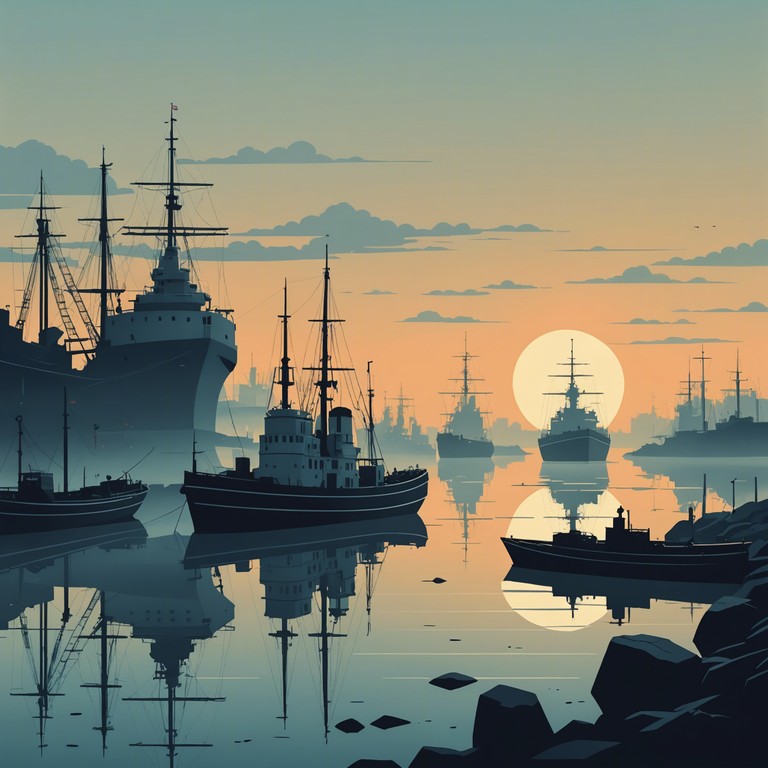 This composition captures the mysterious and solemn ambiance of the russian navy, intertwined with the rich history of sevastopol's naval base. The music slowly unravels the enigmatic layers of sea tales and naval legends through deep, resonant sounds.