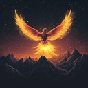 an epic orchestral piece depicting the phoenix's triumphant ascent.