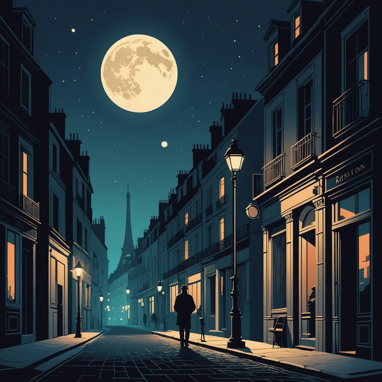 A musical journey that captures the essence of paris under the moonlight, focusing on a solo accordionist who plays with passion and intimacy. This composition celebrates the personal and small scale performances that can capture the heart of a bustling city during the solitude of night