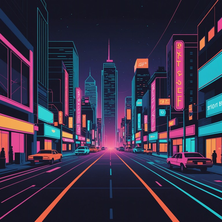 Drenched in the luminescent glow of neon lights, this track features sweeping synth melodies that paint a vivid soundscape of late night drives and reflective moments. The composition combines vintage synthwave sounds with emotive progressions that reminisce about the 80s while maintaining a modern touch. This instrumental piece uses the warmth of analog synthesis to evoke deep feelings of nostalgia and introspection