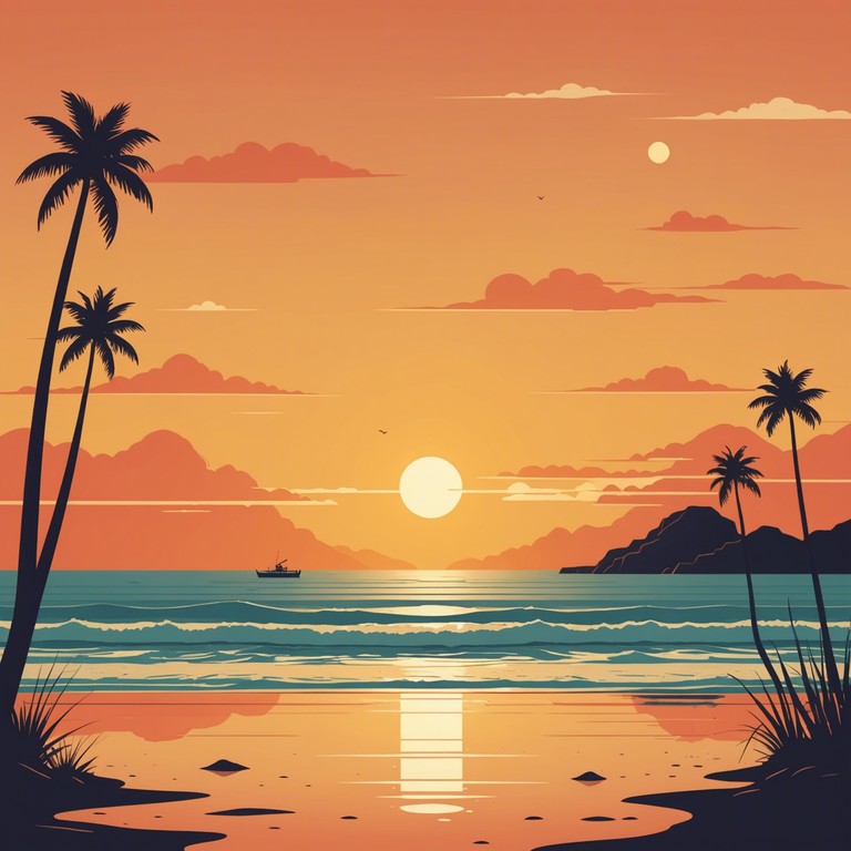 This track captures the essence of a serene beach sunset, filled with the rhythmic echoes of reggae music and highlighted by soothing melodies played on the steel drums. The music ebbs and flows like the gentle waves, bringing a sense of peace and nostalgia to all who listen.