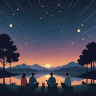 energetic beats under starry skies