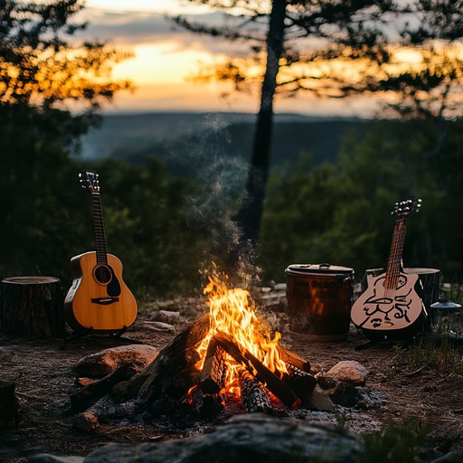 This instrumental features warm, intimate acoustic guitar melodies evoking a serene, rustic campfire setting. The gentle strumming and melodic fingerpicking weave together tales of nostalgia, memories, and heartfelt connection, enveloping the listener in a comforting, reflective mood, perfect for quiet evenings and introspective moments.