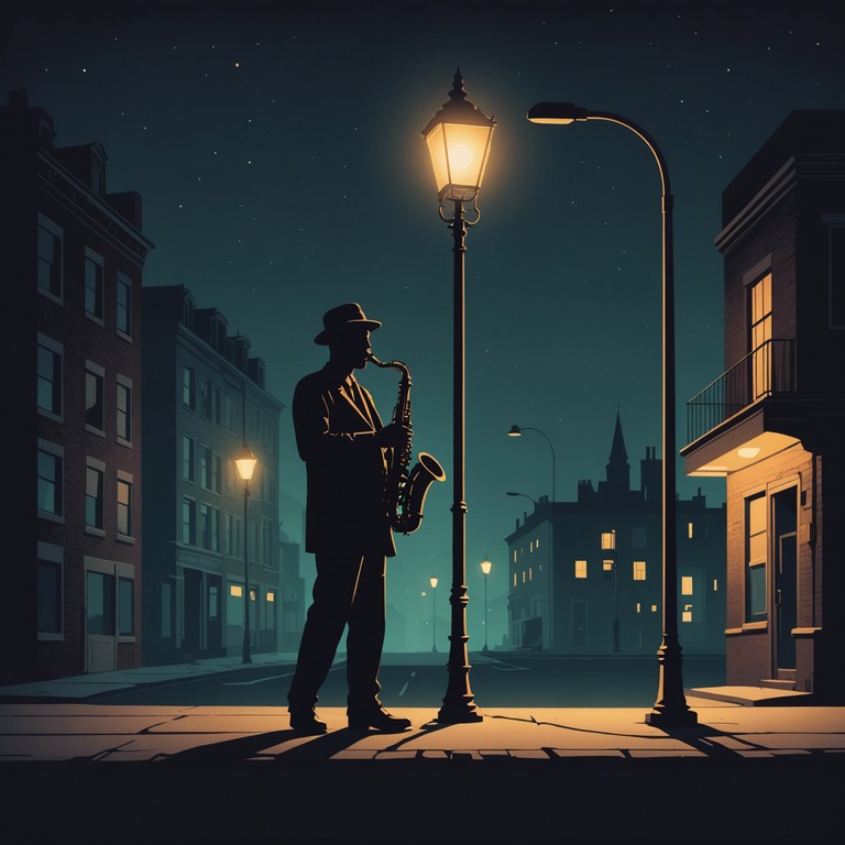 Imagine walking through the foggy streets of a city at night, the air charged with a thrilling blend of anticipation and nostalgia. Smooth, sultry saxophone tunes weave through the edgy tempo of modern house music, creating a sophisticated yet haunting musical experience.