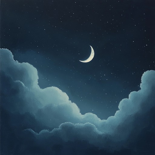 A soothing lofi track with soft piano, capturing peaceful night reflections and nostalgic dreams under moonlight.