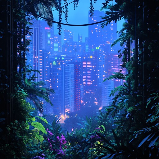 This dynamic track combines energetic trap beats with ambient nature sounds, merging urban grit with the vibrancy of a jungle nightfall, creating an enchanting and bold listening experience.