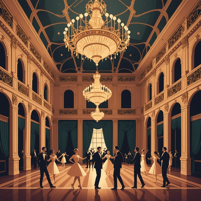 This track embodies a grand ballroom experience, where twinkling lights meet the graceful movements of dancers. The instrumental focuses on encapsulating the sophistication and the nostalgic charm of an evening waltz, blending vintage rhythms with a modern, pristine sound.