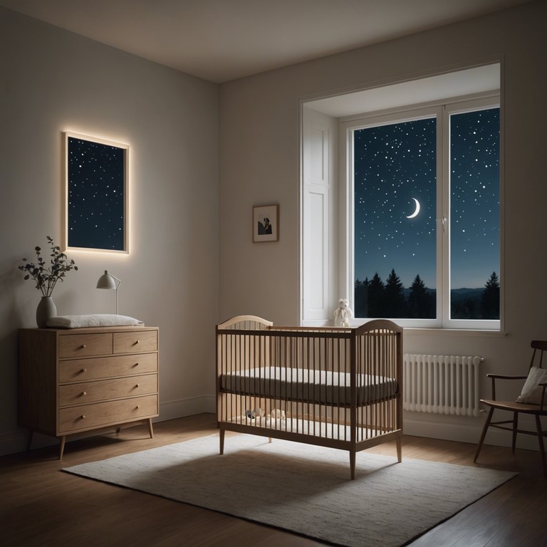 A soothing lullaby composed to mimic the whisper of night winds, harnessing the low, tender hums of a classical harp to create an atmosphere perfect for drifting into dreams