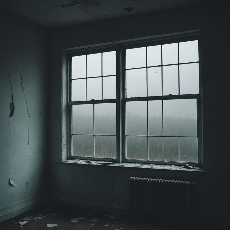 This track conveys the haunting beauty of forgotten spaces, where the soft whispers of the past meet the eerie silence of abandonment. The music, centered around a solitary electric piano, captures a feeling of both nostalgia and desolation. As the notes echo through imagined halls, they stir up feelings of what once was and what has been left behind.