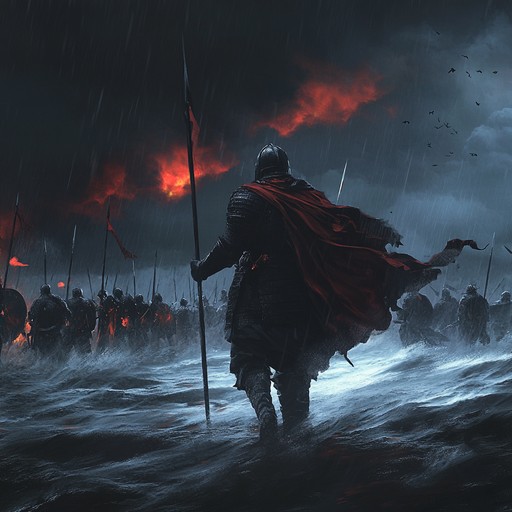 Immerse into an intense battlefield with raging brass, pounding percussion, and dynamic strings. This track carries the essence of heroic triumph and relentless courage, embodying scenes of epic clashes and victorious conquests.