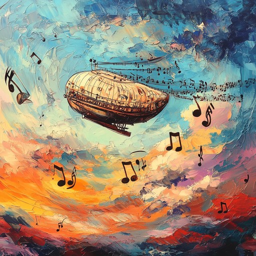 An instrumental psychedelic dub piece that floats along airy melodies, playful echoes, and whimsical rhythms, evoking the sensation of a balloon ride through fantastical skies.