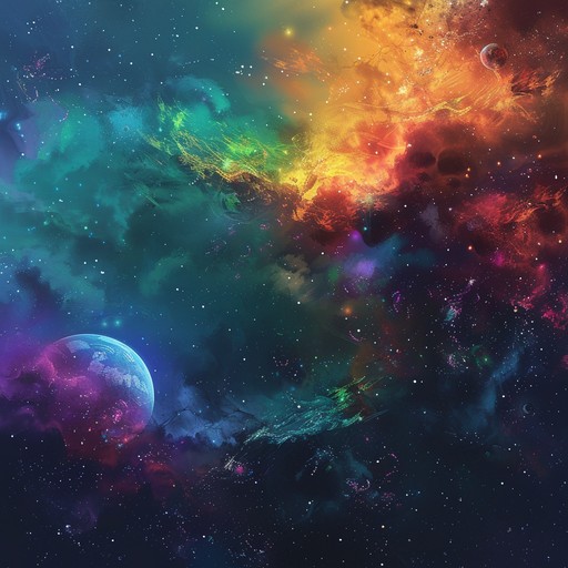 Experience a stellar groovy adventure with cosmic funk rhythms, ethereal synths, and smooth basslines. This dreamlike soundscape perfectly combines nostalgia with futuristic beats, ideal for late night journeys through imaginary galaxies.