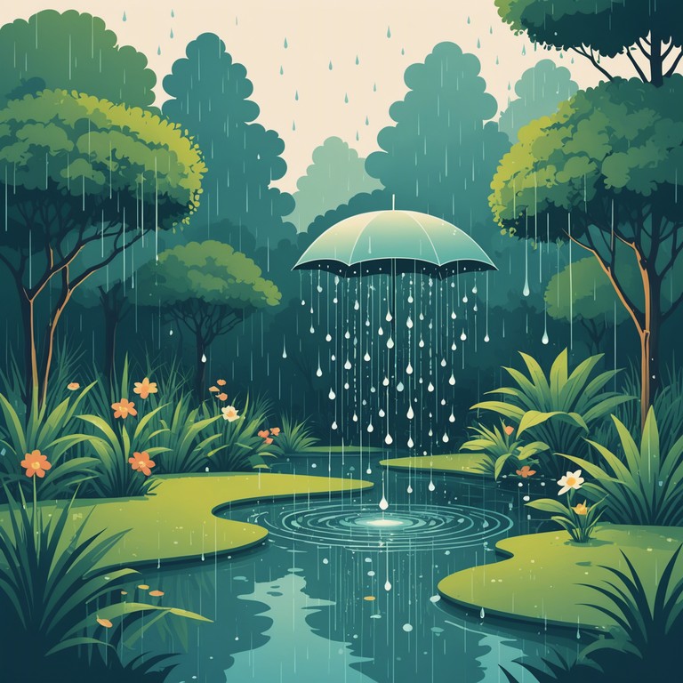 Perfect for a quiet evening, this piano piece serves as a musical backdrop to a soft spoken rain, inviting deep thought and calmness, enhanced by its subtle 70s vibe.