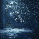 a gentle serenade enveloped in moonlight's tender embrace.