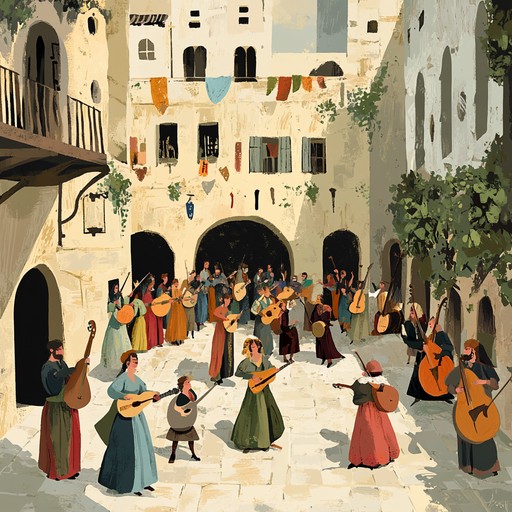 This lively medieval inspired instrumental showcases the jubilant emotions of liberation and victory. With cheerful lute strumming and rhythmic hand drums, it invites listeners into a historic celebration where freedom is honored and joy is unrestrained.