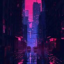 dark futuristic instrumental journey through dystopian cityscapes.