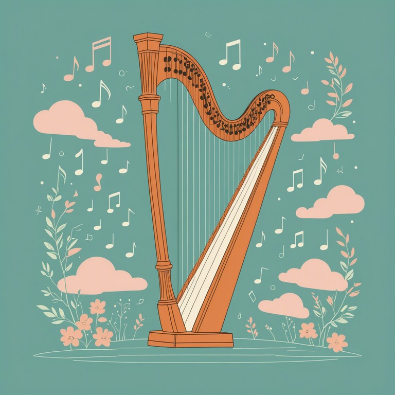 This composition blends playfulness with sophistication, using surprising melodic twists and light hearted harmonies to capture a sense of play within the rigid structures of contemporary classical music. The presence of the harp adds a magical, almost ethereal layer to the music, making each note dance like light through a prism.