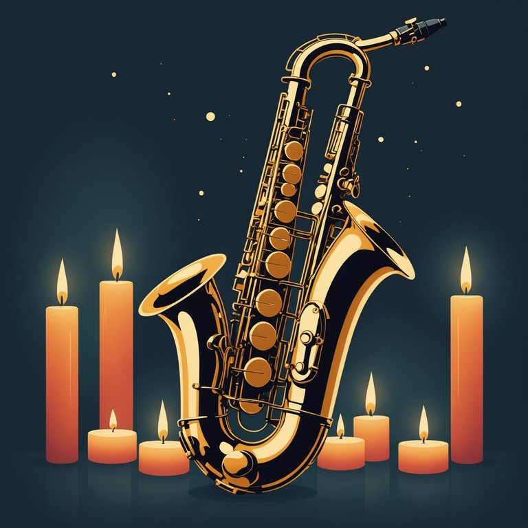 A smooth jazz track where the saxophone plays the protagonist, serenading under the moonlight with a melody that resonates with warmth and intimacy, perfect for a quiet, reflective moment away from the chaos of the day.