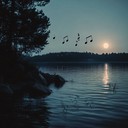 a calming swing instrumental reflecting serene moonlit journeys.