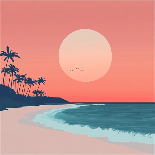 Imagine the warmth of a tropical sunset over a quiet beach, with gentle mambo rhythms creating a soothing ambiance. A soft piano complements the percussion, bringing peace and relaxation.