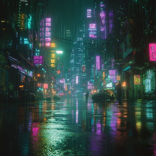 Embark on an auditory journey through a dystopian metropolis where the air hums with dark basslines and neon lights pulse to edgy synth rhythms. A bold, futuristic soundscape marked by intricate electronic beats, your ultimate cyberpunk anthem.